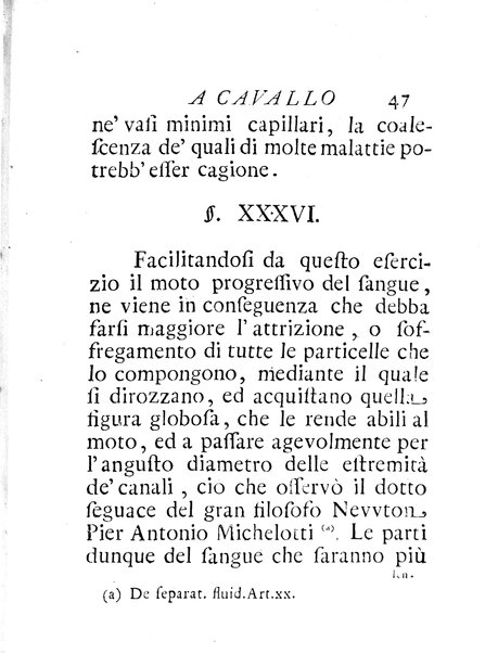 Riflessioni sopra gli effetti del moto a cavallo di Giuseppe Benvenuti dottore di medicina ...