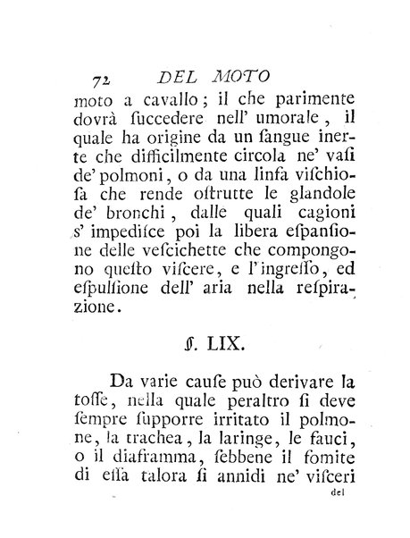 Riflessioni sopra gli effetti del moto a cavallo di Giuseppe Benvenuti dottore di medicina ...