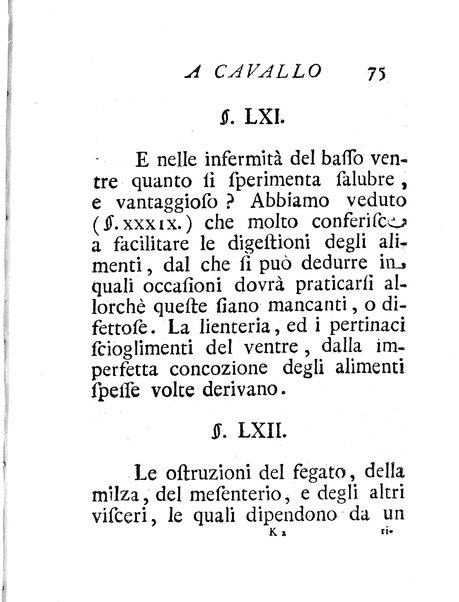 Riflessioni sopra gli effetti del moto a cavallo di Giuseppe Benvenuti dottore di medicina ...