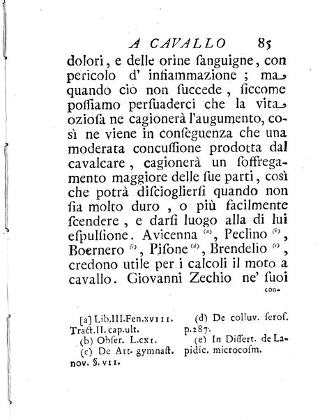 Riflessioni sopra gli effetti del moto a cavallo di Giuseppe Benvenuti dottore di medicina ...