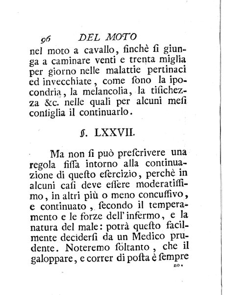 Riflessioni sopra gli effetti del moto a cavallo di Giuseppe Benvenuti dottore di medicina ...