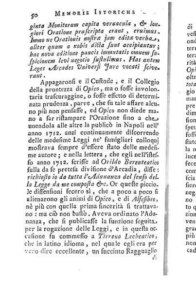 Memorie istoriche dell'adunanza degli arcadi. / [Michel Giuseppe Morei]