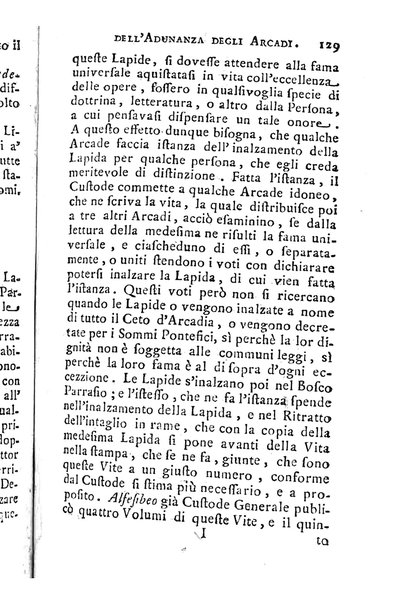 Memorie istoriche dell'adunanza degli arcadi. / [Michel Giuseppe Morei]