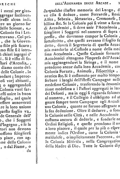 Memorie istoriche dell'adunanza degli arcadi. / [Michel Giuseppe Morei]