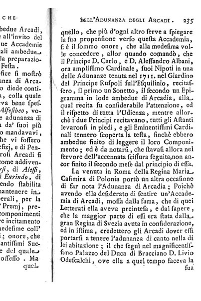 Memorie istoriche dell'adunanza degli arcadi. / [Michel Giuseppe Morei]