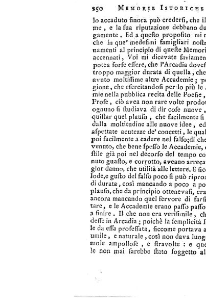 Memorie istoriche dell'adunanza degli arcadi. / [Michel Giuseppe Morei]