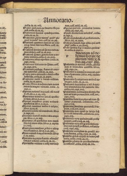 Ioannes Cassianus De Institutis cenobiorum. Origine, causis et remedijs vitiorum. Collationibus patrum