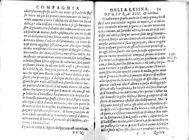 Della famosissima compagnia della Lesina dialogo, capitoli, ragionamenti, con l'assotigliamento in tredici punture della punta d'essa Lesina. Alla quale s'e rifatto il manico in trenta modi, & doppo quelli in venti altri ... Con la nuoua aggiunta del modo di ricevere li nouitij delle pene debite a' cattiui lesinanti, di tre consulti delle matrone per entrare in questa compagnia. E de gli auuertimenti sopra le malitie de' contadini. Post'insieme dall'Academico Speculatiuo, e raccolti dallo Economo della spilorceria. ...