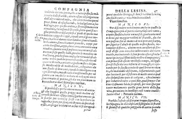 Della famosissima compagnia della Lesina dialogo, capitoli, ragionamenti, con l'assotigliamento in tredici punture della punta d'essa Lesina. Alla quale s'e rifatto il manico in trenta modi, & doppo quelli in venti altri ... Con la nuoua aggiunta del modo di ricevere li nouitij delle pene debite a' cattiui lesinanti, di tre consulti delle matrone per entrare in questa compagnia. E de gli auuertimenti sopra le malitie de' contadini. Post'insieme dall'Academico Speculatiuo, e raccolti dallo Economo della spilorceria. ...