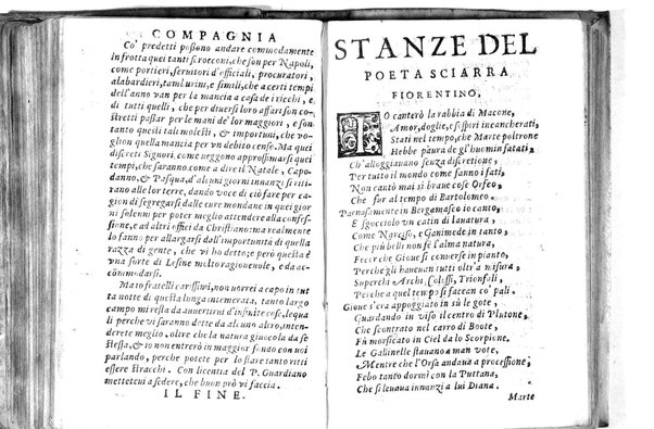 Della famosissima compagnia della Lesina dialogo, capitoli, ragionamenti, con l'assotigliamento in tredici punture della punta d'essa Lesina. Alla quale s'e rifatto il manico in trenta modi, & doppo quelli in venti altri ... Con la nuoua aggiunta del modo di ricevere li nouitij delle pene debite a' cattiui lesinanti, di tre consulti delle matrone per entrare in questa compagnia. E de gli auuertimenti sopra le malitie de' contadini. Post'insieme dall'Academico Speculatiuo, e raccolti dallo Economo della spilorceria. ...