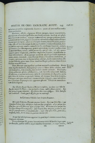 [Athanasii Kircheri e Soc. Iesu, Oedipus Aegyptiacus. Hoc est Vniuersalis Hieroglyphicae Veterum doctrinae temporum iniuria abolitae instauratio. Opus ex omni orientalium doctrina & sapientia conditum, nec non viginti diuersarum linguarum authoritate stabilitum ...] 1