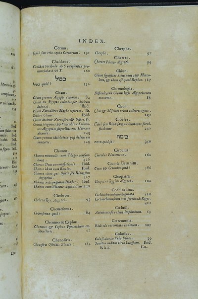 [Athanasii Kircheri e Soc. Iesu, Oedipus Aegyptiacus. Hoc est Vniuersalis Hieroglyphicae Veterum doctrinae temporum iniuria abolitae instauratio. Opus ex omni orientalium doctrina & sapientia conditum, nec non viginti diuersarum linguarum authoritate stabilitum ...] 1