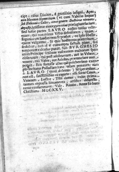 Theatri Romani orchestra Io. Baptistae Lauri Perusini dialogus de viris sui aeui doctrina illustribus Romae 1618. Opera & industria Iusti Riquii Belgae in lucem editus