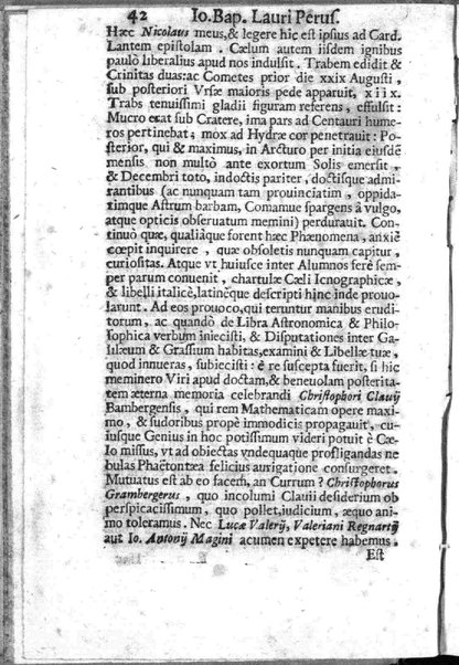 Theatri Romani orchestra Io. Baptistae Lauri Perusini dialogus de viris sui aeui doctrina illustribus Romae 1618. Opera & industria Iusti Riquii Belgae in lucem editus