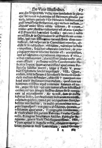 Theatri Romani orchestra Io. Baptistae Lauri Perusini dialogus de viris sui aeui doctrina illustribus Romae 1618. Opera & industria Iusti Riquii Belgae in lucem editus