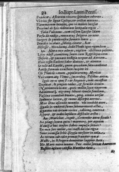 Theatri Romani orchestra Io. Baptistae Lauri Perusini dialogus de viris sui aeui doctrina illustribus Romae 1618. Opera & industria Iusti Riquii Belgae in lucem editus