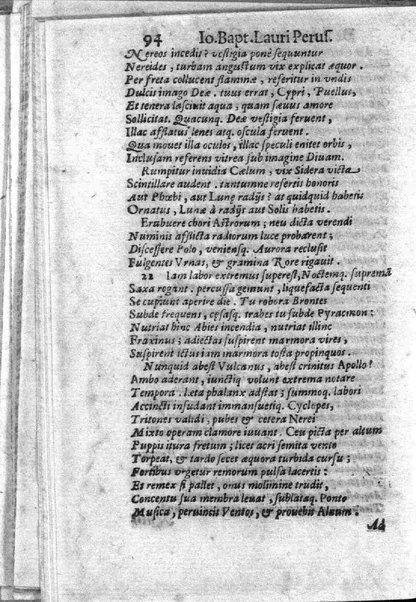 Theatri Romani orchestra Io. Baptistae Lauri Perusini dialogus de viris sui aeui doctrina illustribus Romae 1618. Opera & industria Iusti Riquii Belgae in lucem editus