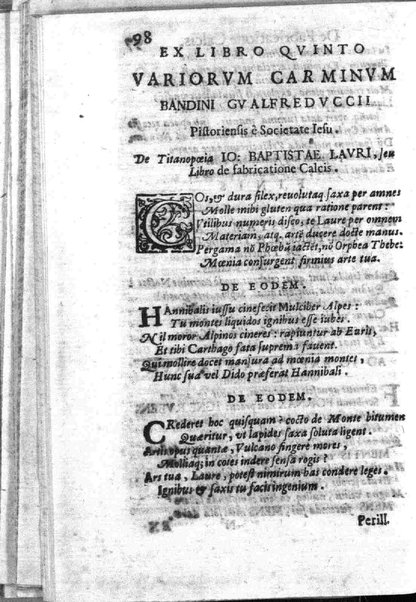 Theatri Romani orchestra Io. Baptistae Lauri Perusini dialogus de viris sui aeui doctrina illustribus Romae 1618. Opera & industria Iusti Riquii Belgae in lucem editus