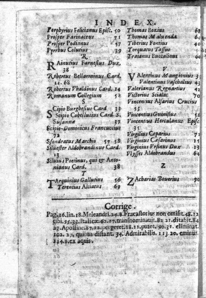 Theatri Romani orchestra Io. Baptistae Lauri Perusini dialogus de viris sui aeui doctrina illustribus Romae 1618. Opera & industria Iusti Riquii Belgae in lucem editus