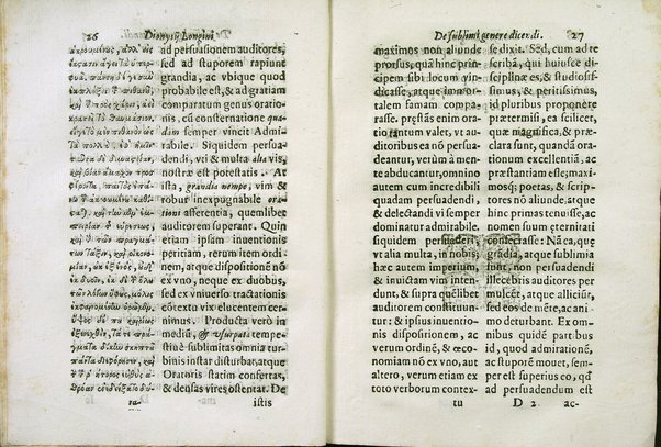 Dionysij Longini Cassij Graeci rhetoris De sublimi genere dicendi libellus nunc vltimò accurata, ac triplici in latinum expositione emissus, et luculenta praelectione illustratus cura, ac diligentia Caroli Manolesij bibliopolae