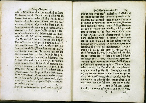 Dionysij Longini Cassij Graeci rhetoris De sublimi genere dicendi libellus nunc vltimò accurata, ac triplici in latinum expositione emissus, et luculenta praelectione illustratus cura, ac diligentia Caroli Manolesij bibliopolae