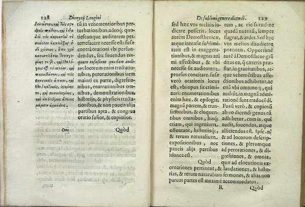 Dionysij Longini Cassij Graeci rhetoris De sublimi genere dicendi libellus nunc vltimò accurata, ac triplici in latinum expositione emissus, et luculenta praelectione illustratus cura, ac diligentia Caroli Manolesij bibliopolae