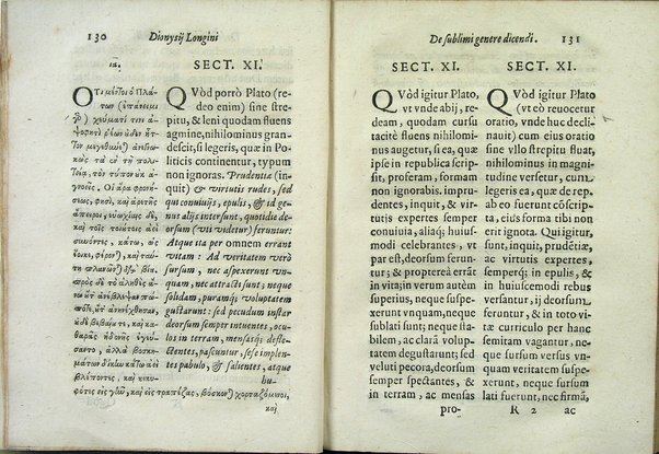 Dionysij Longini Cassij Graeci rhetoris De sublimi genere dicendi libellus nunc vltimò accurata, ac triplici in latinum expositione emissus, et luculenta praelectione illustratus cura, ac diligentia Caroli Manolesij bibliopolae