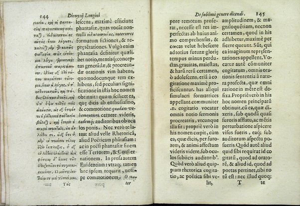 Dionysij Longini Cassij Graeci rhetoris De sublimi genere dicendi libellus nunc vltimò accurata, ac triplici in latinum expositione emissus, et luculenta praelectione illustratus cura, ac diligentia Caroli Manolesij bibliopolae