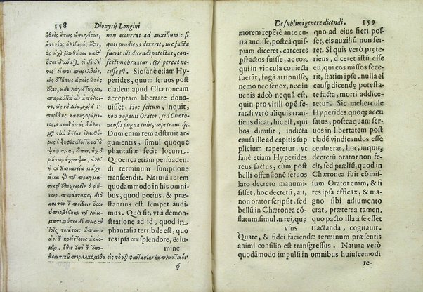 Dionysij Longini Cassij Graeci rhetoris De sublimi genere dicendi libellus nunc vltimò accurata, ac triplici in latinum expositione emissus, et luculenta praelectione illustratus cura, ac diligentia Caroli Manolesij bibliopolae