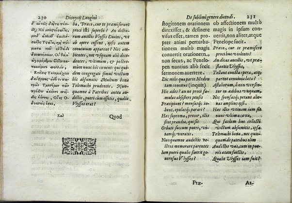 Dionysij Longini Cassij Graeci rhetoris De sublimi genere dicendi libellus nunc vltimò accurata, ac triplici in latinum expositione emissus, et luculenta praelectione illustratus cura, ac diligentia Caroli Manolesij bibliopolae