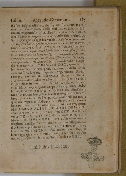 Arcana arcanissima hoc est Hieroglyphica Aegyptio-Graeca, vulgo necdum cognita, ad demonstrandam falsorum apud antiquos deorum, dearum, heroum, animantium & institutorum pro sacris receptorum, originem, ex vno Aegyptiorum artificio, quod aureum animi et corporis medicamentum peregit, deductam, vnde tot poëtarum allegoriae, scriptorum narrationes fabulosae et per totam Encyclopaediam errores sparsi clarissima veritatis luce manifestantur, suaeque tribui singula restituuntur, sex libris exposita authore Michaele Maiero ...