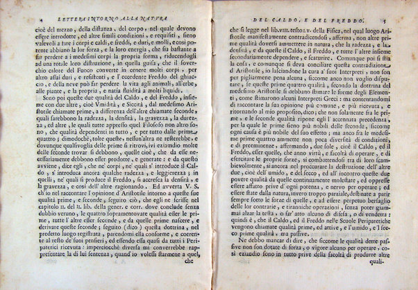 Della natura del caldo e del freddo lettera all'illustriss. sig. Francesco Redi gentiluomo aretino scritta nel 1674 da Giuseppe Del Papa ...