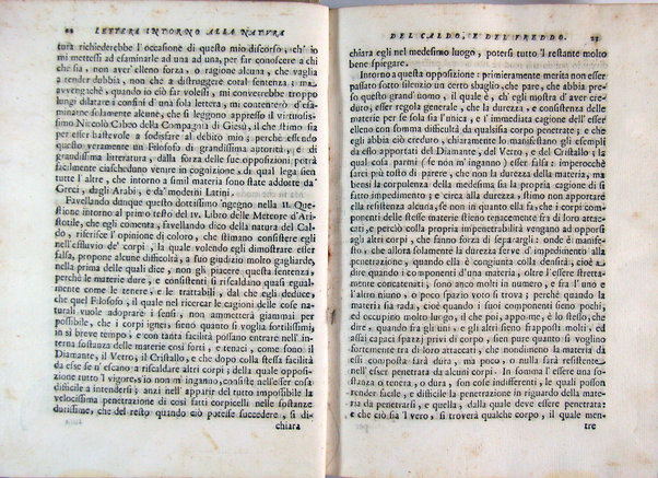 Della natura del caldo e del freddo lettera all'illustriss. sig. Francesco Redi gentiluomo aretino scritta nel 1674 da Giuseppe Del Papa ...