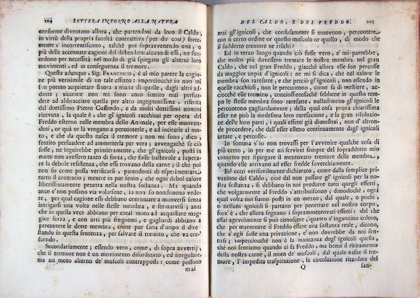 Della natura del caldo e del freddo lettera all'illustriss. sig. Francesco Redi gentiluomo aretino scritta nel 1674 da Giuseppe Del Papa ...