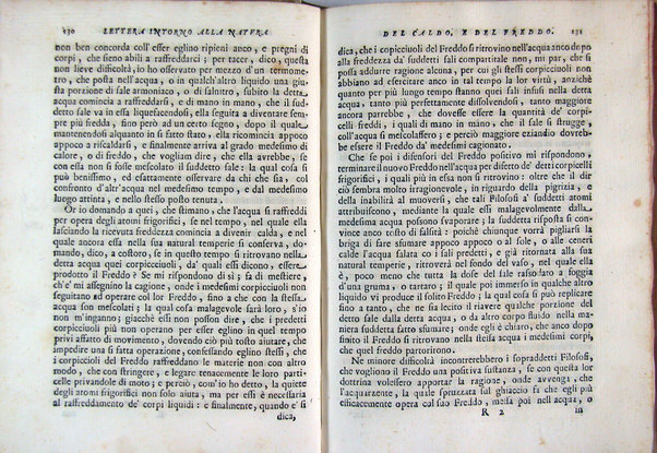 Della natura del caldo e del freddo lettera all'illustriss. sig. Francesco Redi gentiluomo aretino scritta nel 1674 da Giuseppe Del Papa ...