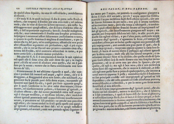 Della natura del caldo e del freddo lettera all'illustriss. sig. Francesco Redi gentiluomo aretino scritta nel 1674 da Giuseppe Del Papa ...