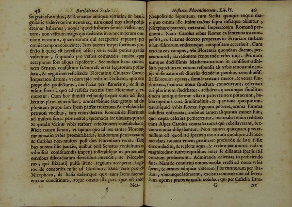 Bartholomæi Scalæ equitis Florentini De historia Florentinorum quæ extant in bibliotheca Medicæa, edita ab Oligero Iacobæo