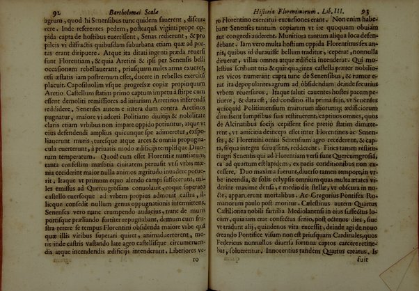 Bartholomæi Scalæ equitis Florentini De historia Florentinorum quæ extant in bibliotheca Medicæa, edita ab Oligero Iacobæo