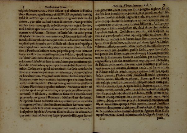 Bartholomæi Scalæ equitis Florentini De historia Florentinorum quæ extant in bibliotheca Medicæa, edita ab Oligero Iacobæo