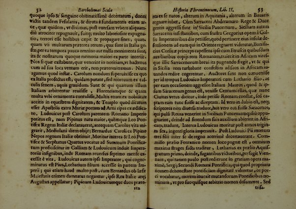 Bartholomæi Scalæ equitis Florentini De historia Florentinorum quæ extant in bibliotheca Medicæa, edita ab Oligero Iacobæo