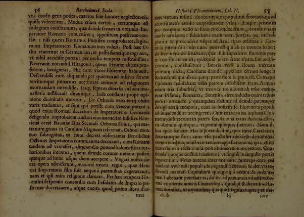 Bartholomæi Scalæ equitis Florentini De historia Florentinorum quæ extant in bibliotheca Medicæa, edita ab Oligero Iacobæo