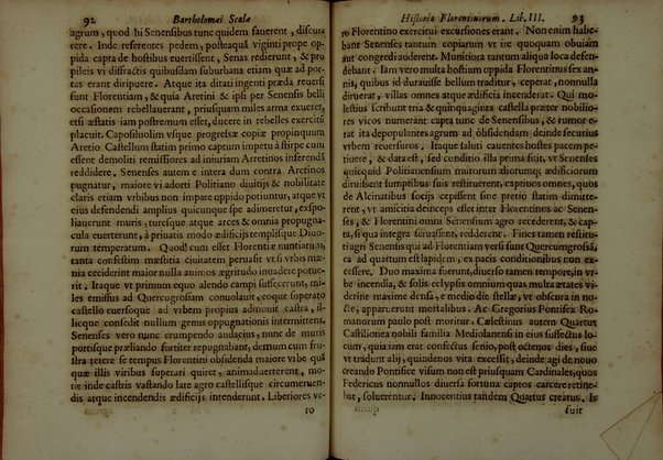 Bartholomæi Scalæ equitis Florentini De historia Florentinorum quæ extant in bibliotheca Medicæa, edita ab Oligero Iacobæo