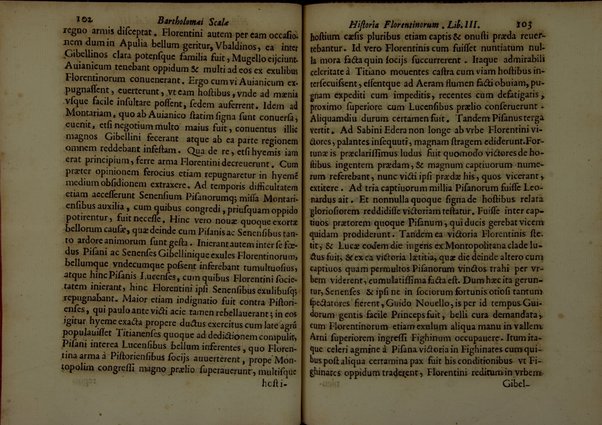 Bartholomæi Scalæ equitis Florentini De historia Florentinorum quæ extant in bibliotheca Medicæa, edita ab Oligero Iacobæo