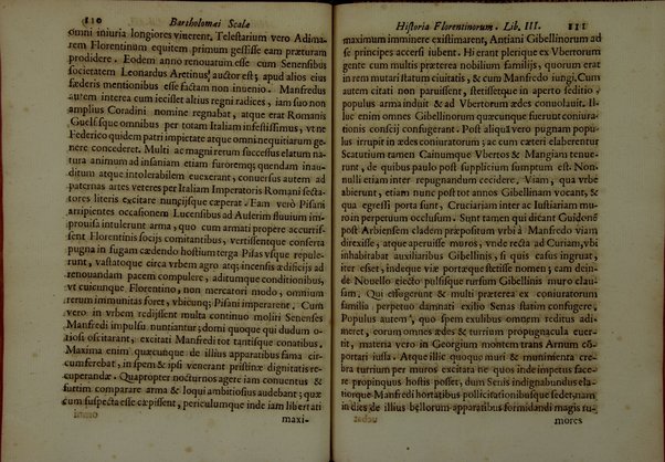 Bartholomæi Scalæ equitis Florentini De historia Florentinorum quæ extant in bibliotheca Medicæa, edita ab Oligero Iacobæo