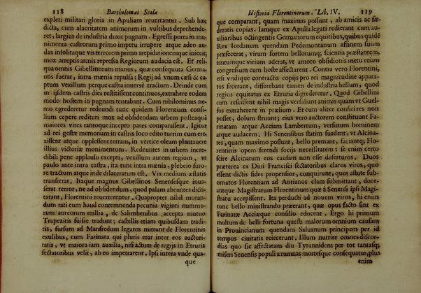 Bartholomæi Scalæ equitis Florentini De historia Florentinorum quæ extant in bibliotheca Medicæa, edita ab Oligero Iacobæo