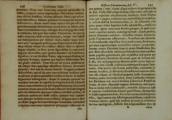 Bartholomæi Scalæ equitis Florentini De historia Florentinorum quæ extant in bibliotheca Medicæa, edita ab Oligero Iacobæo