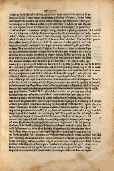 Philostratus De vita Apollonii Tyanei scriptor luculentus a Philippo Beroaldo castigatus. Apollonii Tynaei meminit beatus Hieronymus in prologo bibliae dicens. ...