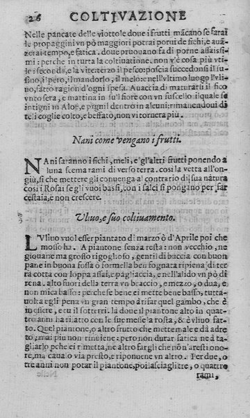 Trattato della coltiuazione delle viti, e del frutto che se ne può cauare. Del s. Gioanuettorio Soderini gentil'huomo fiorentino. E la Coltiuazione toscana delle viti, e d'alcuni arbori del s. Bernardo Dauanzati Bostichi gentil'huomo fiorentino