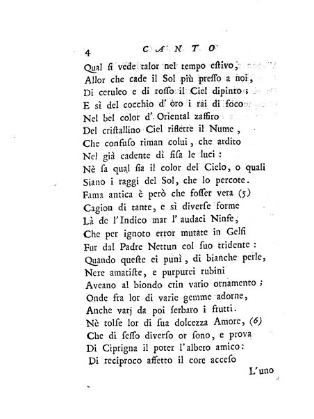 Del baco da seta canti 4. con annotazioni. / [Zaccaria Betti]