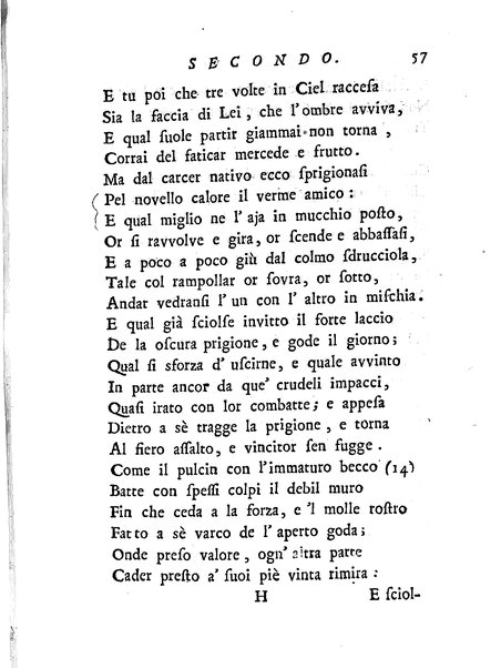 Del baco da seta canti 4. con annotazioni. / [Zaccaria Betti]